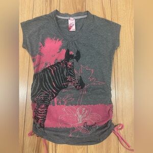 Oxygen Y2k Graphic Tee medium crop and pull string on the sides (fit small)